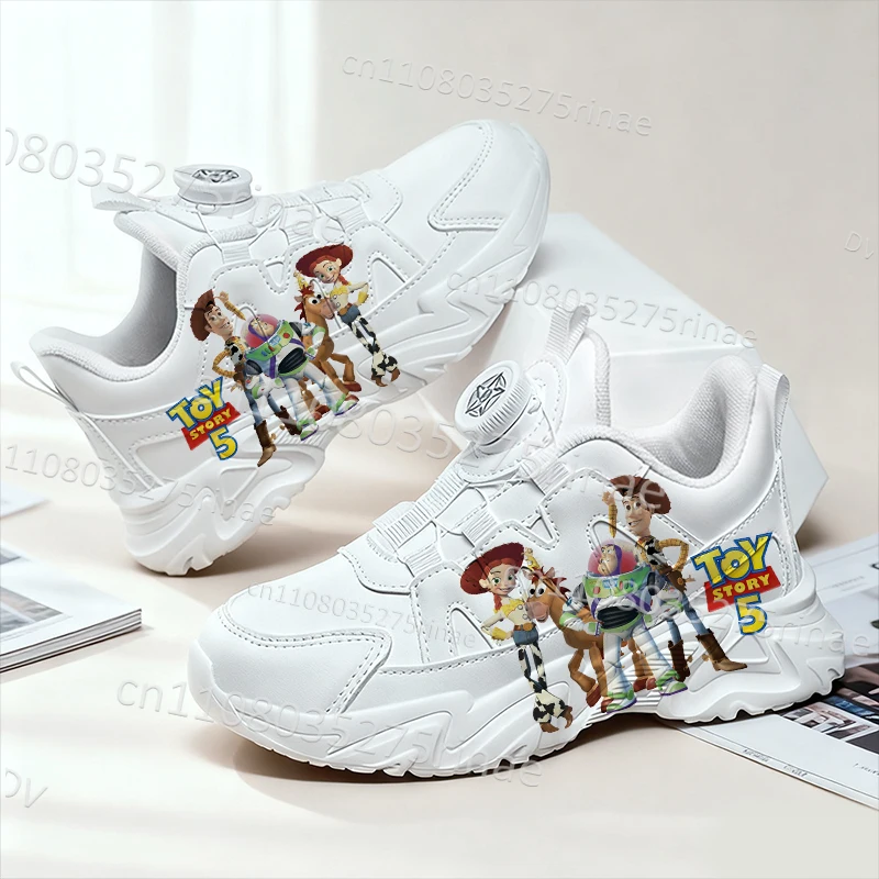 

2026 Hot Selling Toy Story Youth Student Kids Sneakers New Model Buzz Lightyear Campus Fashion Design White Shoes Boys Girls