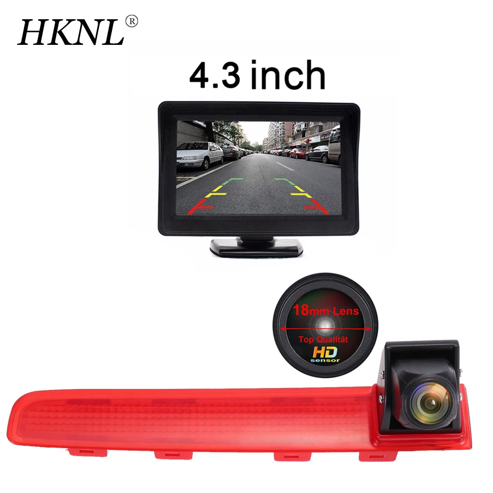 HKNL HD Lens CCD Car Rear View Camera+4.3