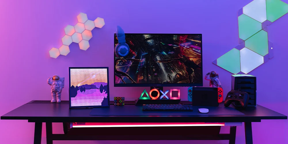 Cornice Digitale Pixel LED 64x64 RGB Con APP – Orologio, Giochi E Contatore Social Per Decorazione - copertina