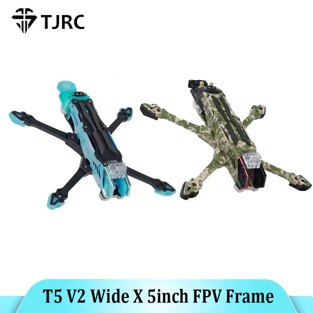 

TJRC T5 V2 Wide X 5inch FPV Frame Kit for O4 Pro O3 Air Unit Digital VTX RC Racing Freestyle Drone Builders Pilots