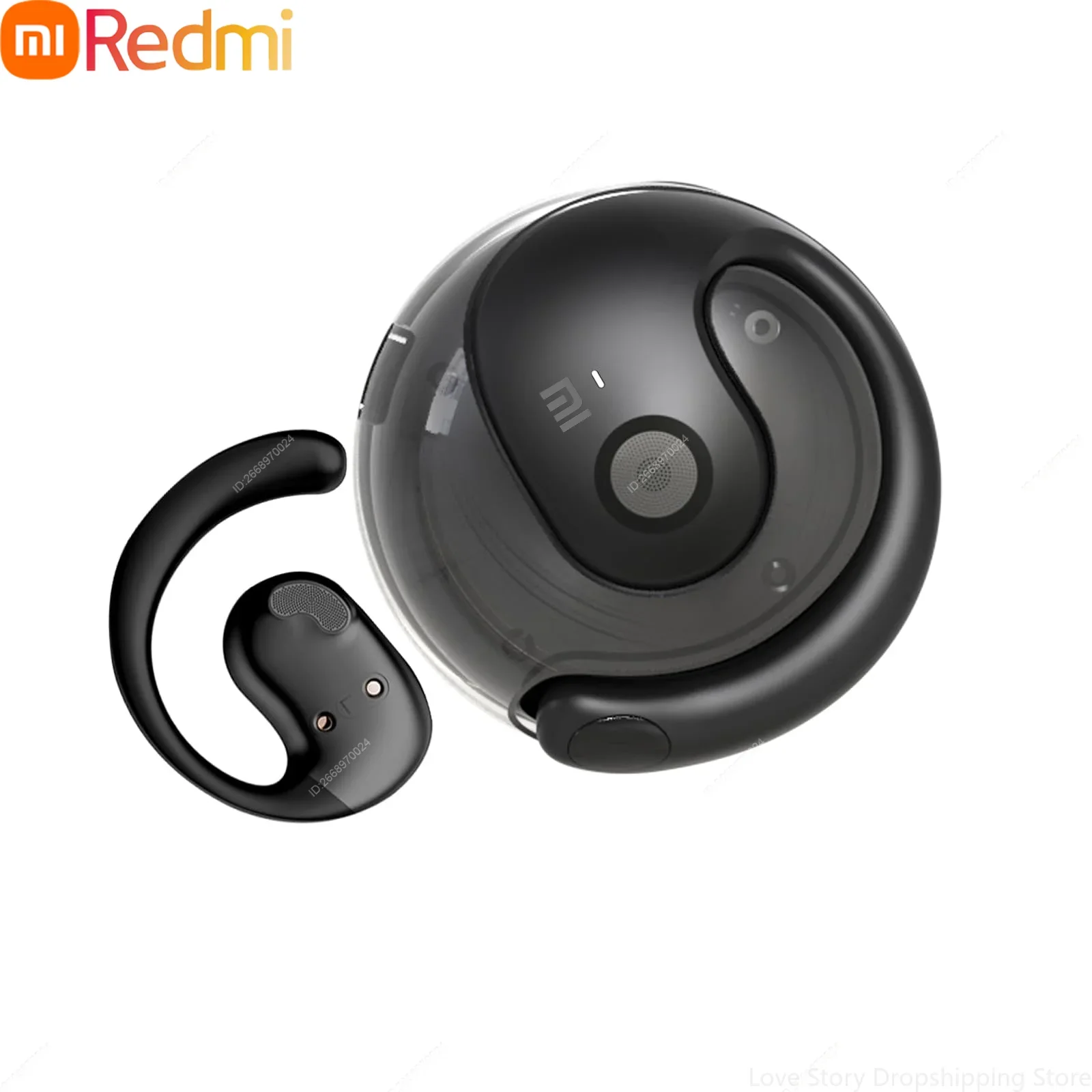 Xiaomi Redmi Open-Ear Bluetooth Earbuds Wireless Sports Small Coconut Headphones for Comfortable Listening Active Lifestyle