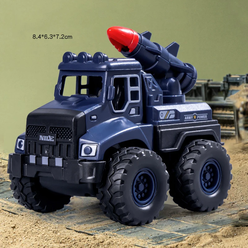 Kinder Trägheit Auto Simulation Militär Auto Serie Wagen Rakete Auto Rakete Auto Spielzeug Modell Junge zurückziehen Auto Spielzeug