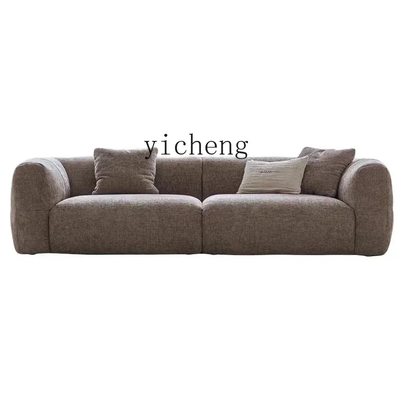 

TQH light luxury retro fabric small apartment sofa modern simple straight sofa