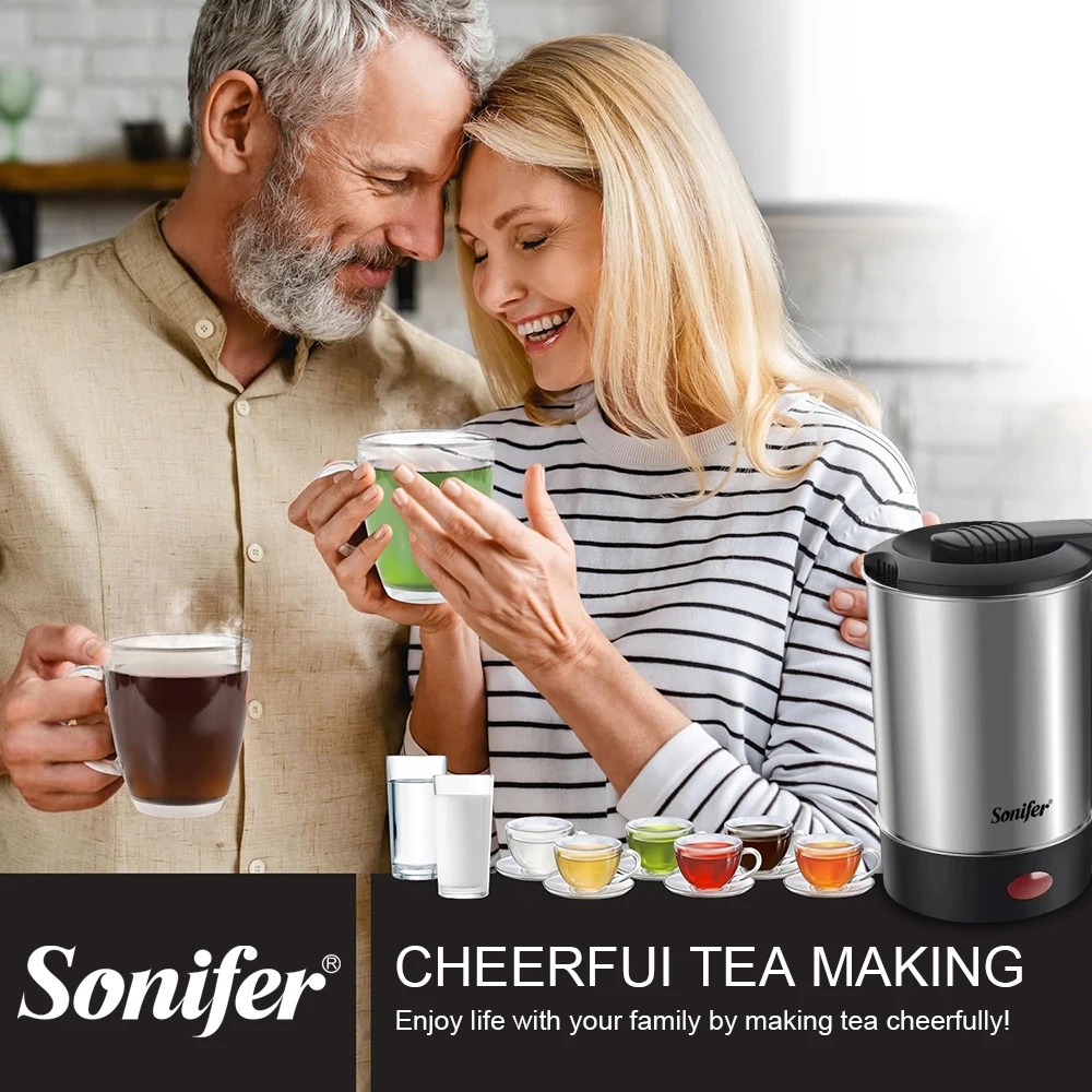 Portable Travel Electric Kettle, Mini Tea/Coffee Pot,Compact & Durable. Perfect for Travel