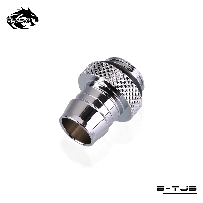 BYKSKI Add Liquid Fitting use for 9.5*12.7mm / 10*16mm Soft Tube G1/4'' Computer Accessories Fitting 3/8 Hand Tighten Fitting