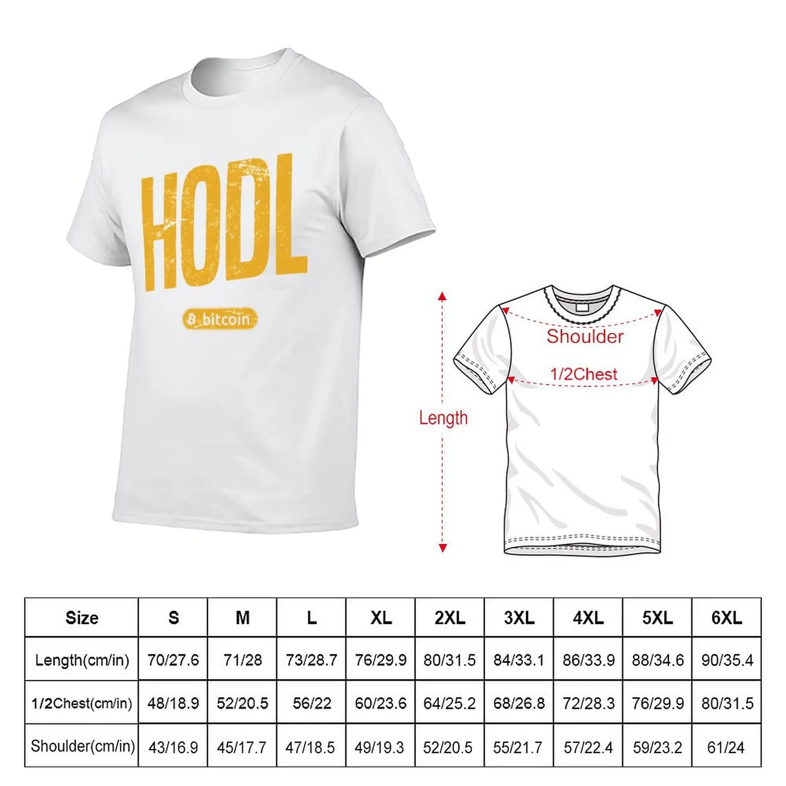 HODL Hold Forever Bitcoin Crypto T-Shirt t shirts for man slim fit cotton t shirts high quality T-Shirt