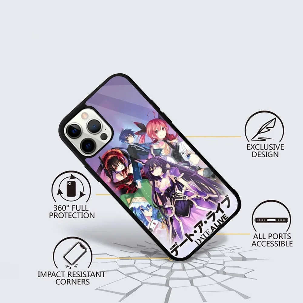 Anime D-DATE A L-LIVE Phone Case For iPhone 15,14,13,12,11,Plus,Pro,Max Mini Magsafe Magnetic Wireless Charging