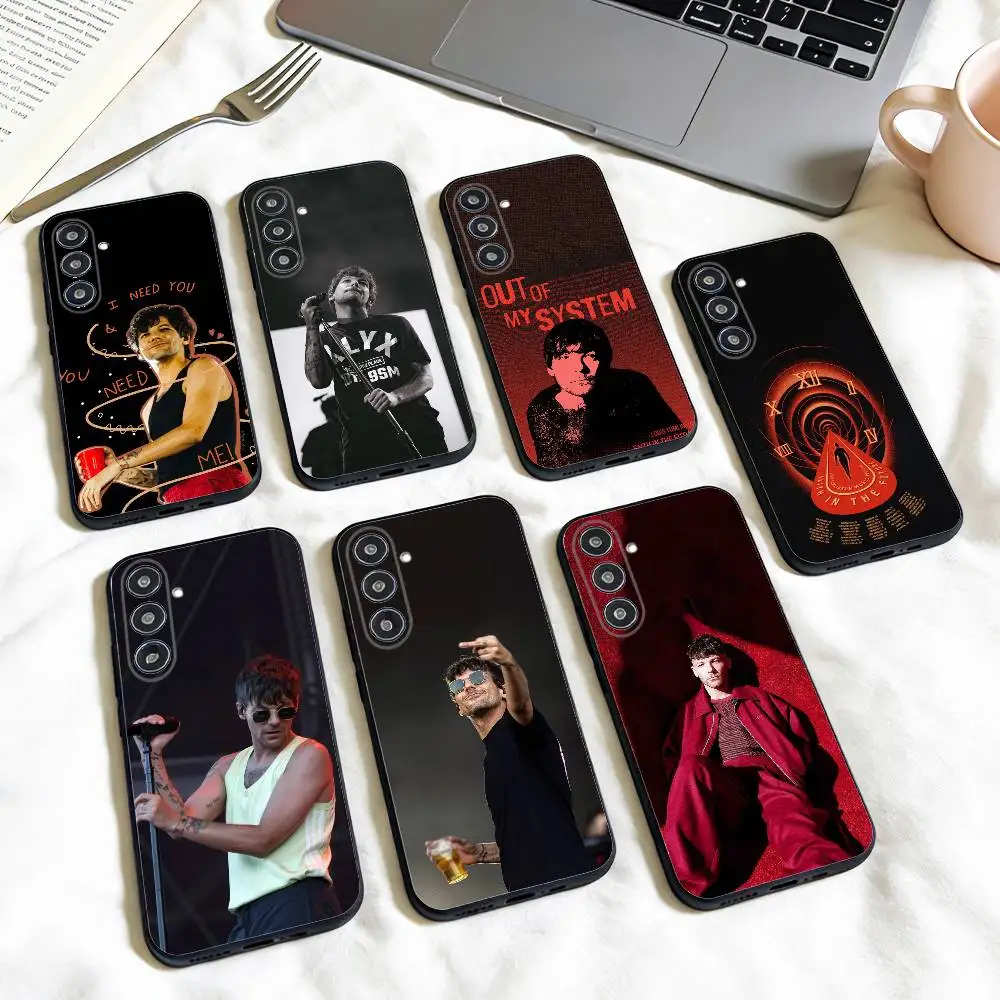 Funda de teléfono COOL S-Singer L-Louis T-Tomlinson para Samsung Galaxy A73,A72,A71,A70,A53,A52,A51, otros, carcasa negra suave