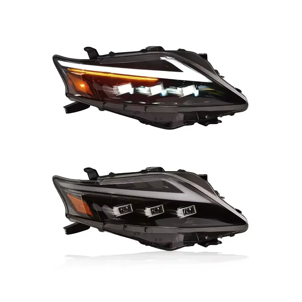 

Светодиодная фара с 3 линзами для Lexus RX270 RX350 RX450 RX460 2009-2015, анимация запуска, последовательная фара DRL, фара