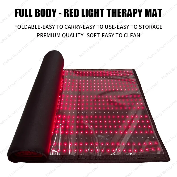 

1280 LED Red Infrared Body Phototherapy Pad, 71 Inch X 31 Inch Treatment Blanket, 660nm 850nm Full Body Pad, Relieves Pain