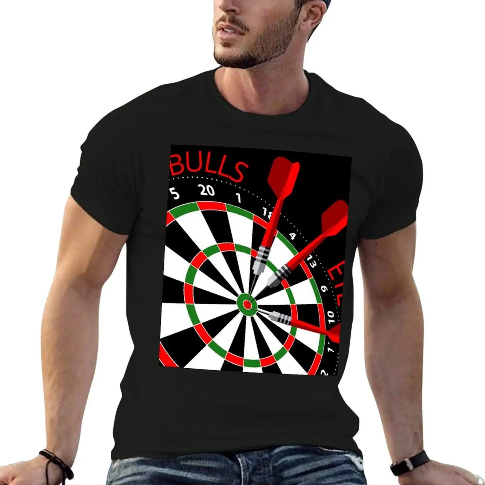

Dartboard Bullseye T-Shirt anime tshirt man t shirt cotton funny t shirts man T-shirt