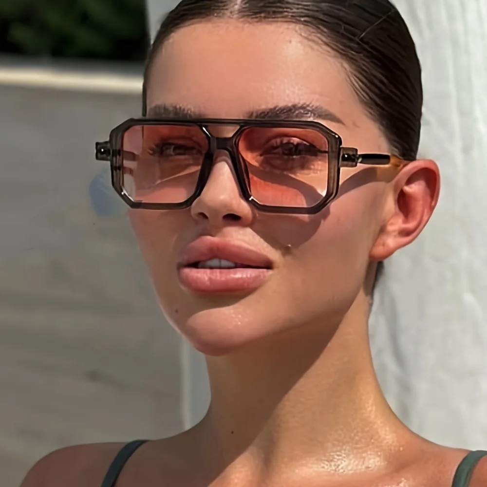 

New Classic Square Pilot Sunglasses Women Men Retro Shades Brand Female Luxury Sun Glasses Vintage Oculos De Sol Feminino UV400