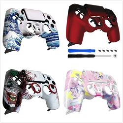 EXtremeRate Ghost sostituzione Faceplate Touchpad Cover guscio riprogettato compatibile con Controller PS4 Slim Pro JDM-040/050/055
