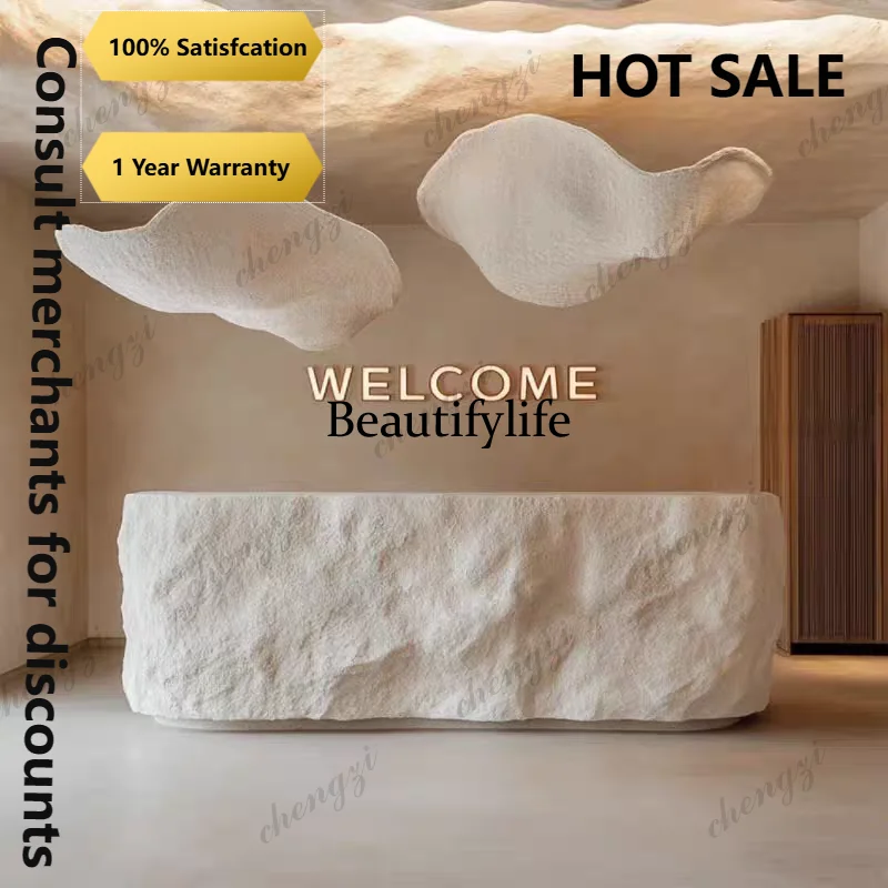 R134 Luxury Modern Reception Desks Restaurant Executive Design European Reception Desks Display Welcome Scrivania Trendy Furnitu