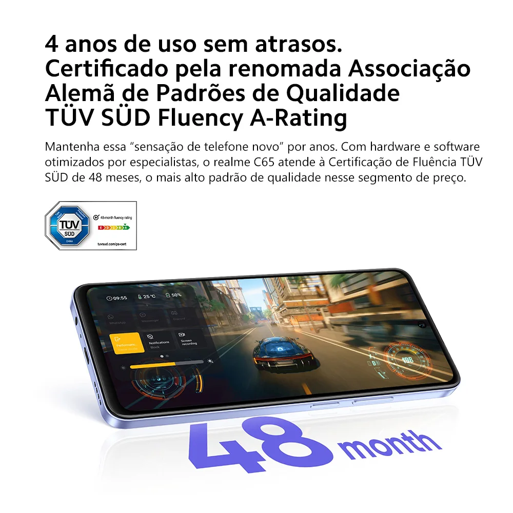 الإصدار العالمي للهاتف الذكي Realme C65 بسعة 8 جيجابايت + 256 جيجابايت