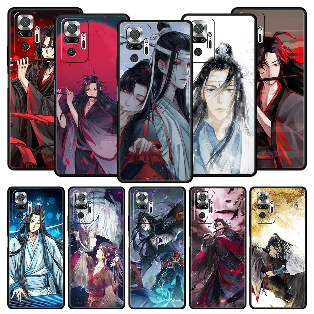 Soft Phone Case For Xiaomi Redmi Note 10 11 9 8 Pro 9S 7 8T 9T 9A 8A 9C K50 K40 Gaming Cover MDZS Anime Mo Dao Zu Shi Wei Wuxian