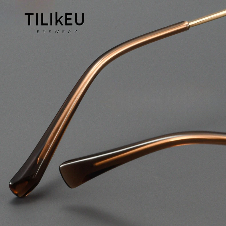 High Quality Pure Titanium Frame MIES Vintage Acetate Glasses Frame Men Women Myopia Prescription Eyewear Luxury Brand Spectacle