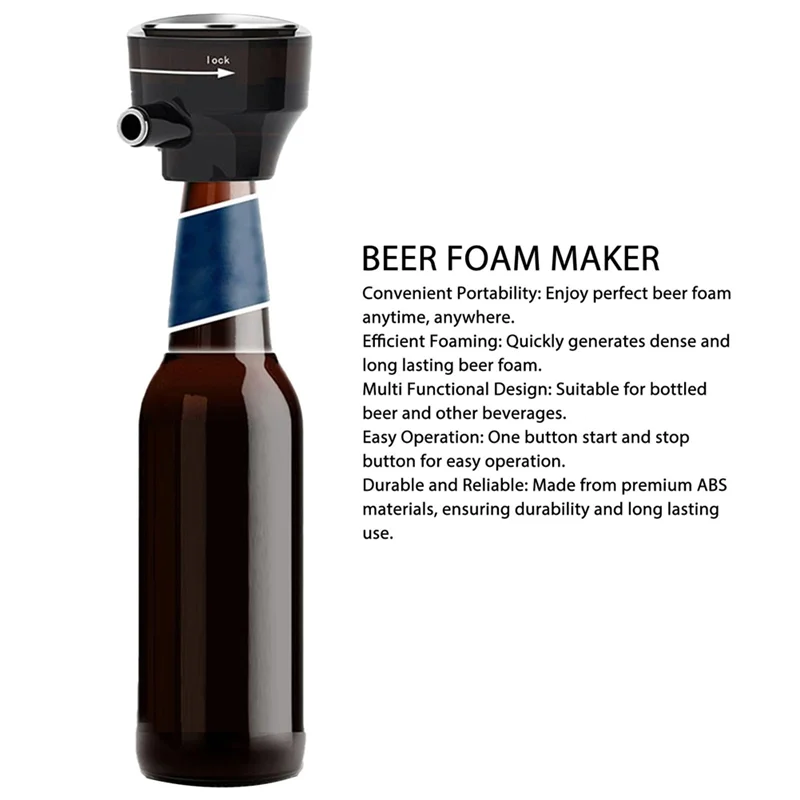 

【Купитье】Барботерный пивной пенообразователь для пива в бутылках, портативный пенообразователь для пива, усовершенствованная технология пузырьков