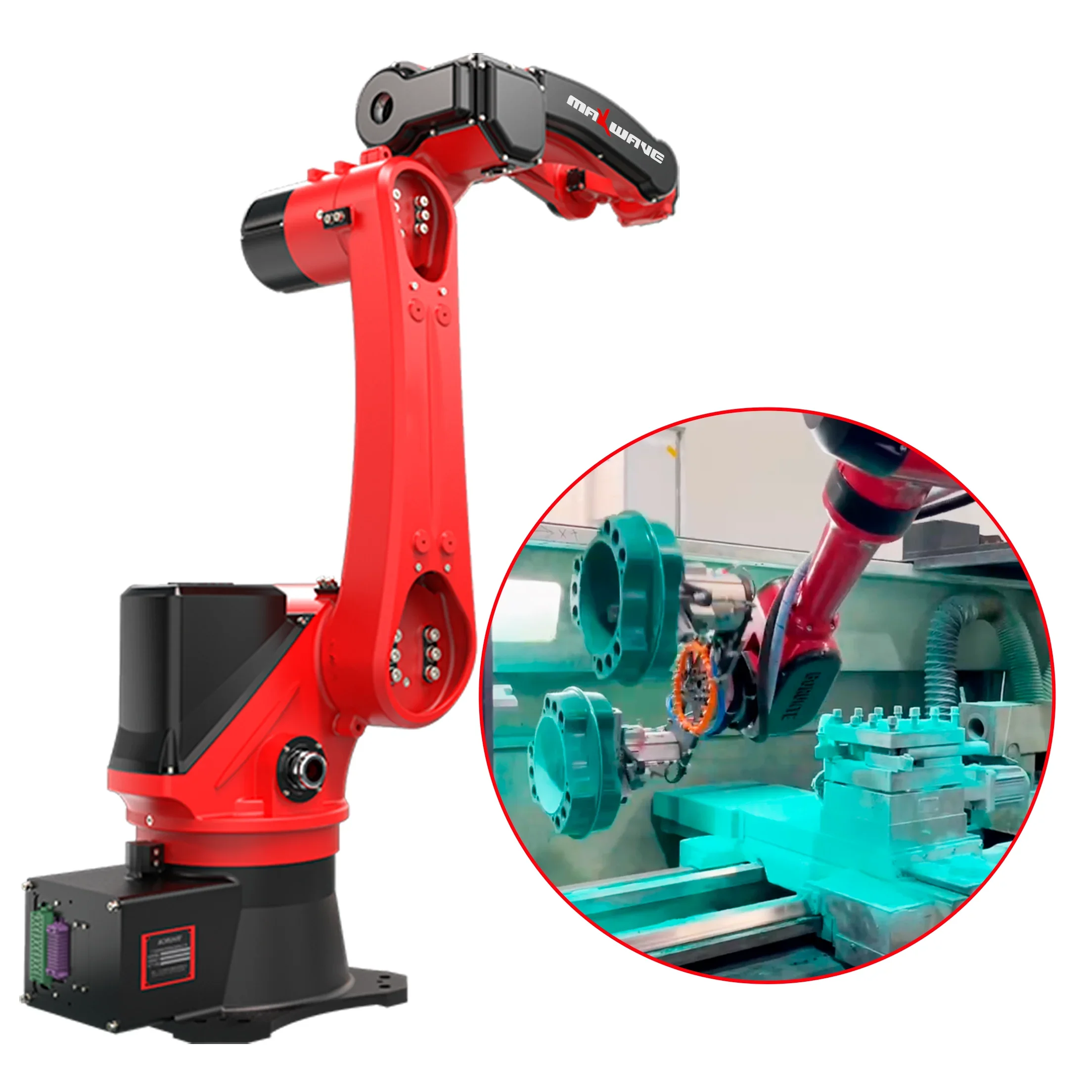 MAXWAVE Collaborative Robot 6 Axis New Industrial CNC Welding Robot /Robotic Arm 1500mm Arm Cobot 5kg Payload aluminium welding