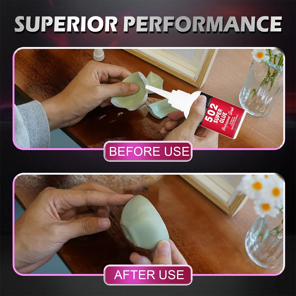 JXVX 1-5 szt. Klej akrylowy 502 szybkoschnący, o natychmiastowej wytrzymałości, do metalu, drewna, gumy, skóry, płynny klej o wysokiej wytrzymałości, narzędzie do klejenia