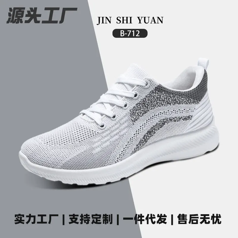 

Men 2023 Autumn New Breathable Casual Single Shoes Ultra-light Soft-soled Sports Shoes Middle-aged and Elderly Father Shoes