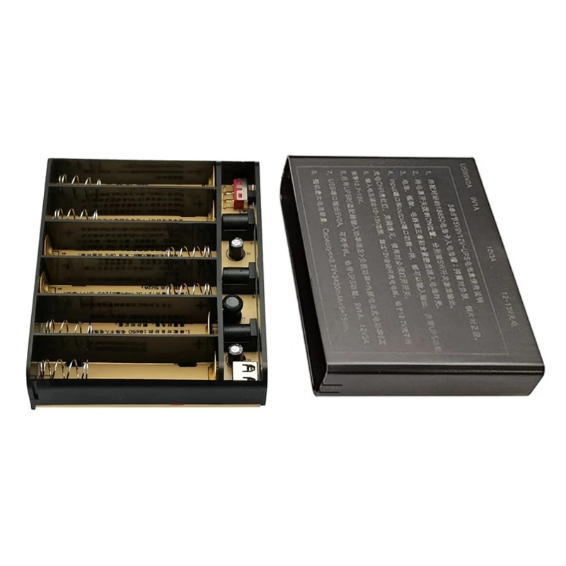 USB for Dc 12V Output 6x 18650 Batteries UPS DIY for Cellphone Router