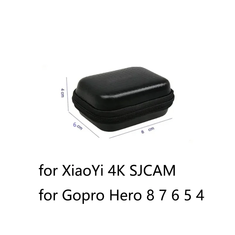 Gopro Hero 용 휴대용 미니 박스 12 11 10 9 8 7 6 5 4 XiaoYi 4K SJCAM 스포츠 카메라 방수 보호 케이스 가방 보관 가방