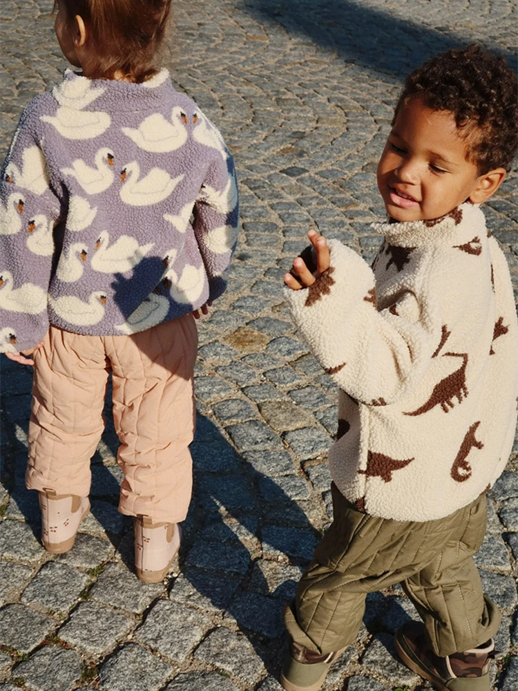 2026 KS Merk Winter Baby Meisjes Jongens Lamswol Cherry Jassen Kinderkleding Jongens Pailletten Cartoon Bovenkleding Kinderjassen 1-9Yrs - afbeelding 2