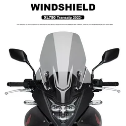 New Motorcycle Accessories Wind Deflector For Honda XL750 Transalp XL 750 TRANSALP 2023 2024 Windscreen Windshield 3 Color