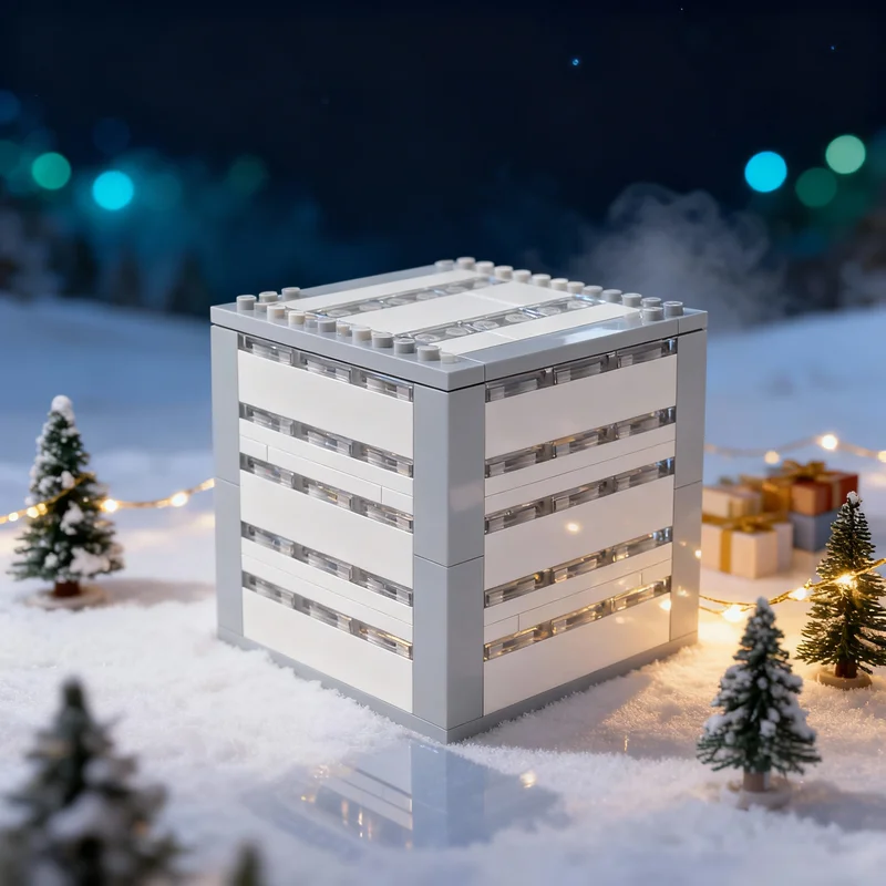 

145 деталей MOC: Конструктор «Мой мир» из железных блоков, архитектурные строительные блоки, рождественские подарки, игрушки для самостоятельной сборки, креативные развивающие кубики