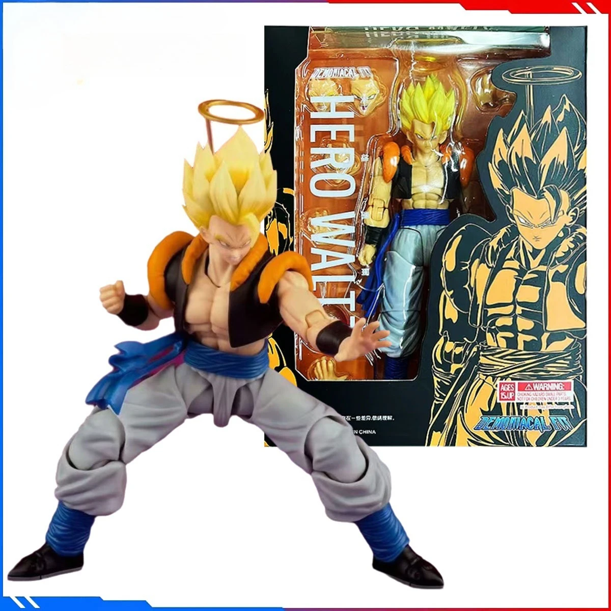 

Dragon Ball Z Фигурка Модель Наборы Аниме Фигурки Gogeta 3.0 HERO WALTZ Body Gogeta Super Saiyan Экшн-модель Игрушка в подарок Дети