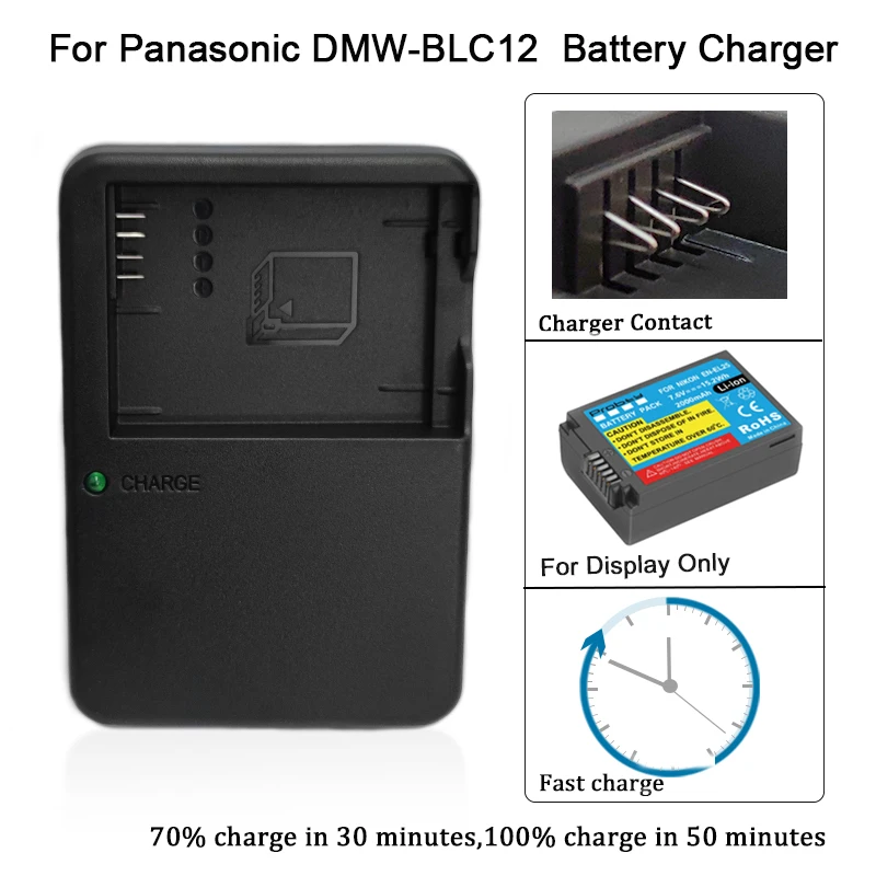 DE-A79  A79  DEA79 Battery Charger For Panasonic LUMIX  G5 , G6 Camera DMW-BLC12, DMW-BLC12E, DMC-GH2GK Battery BLC12 GH2GK DC12