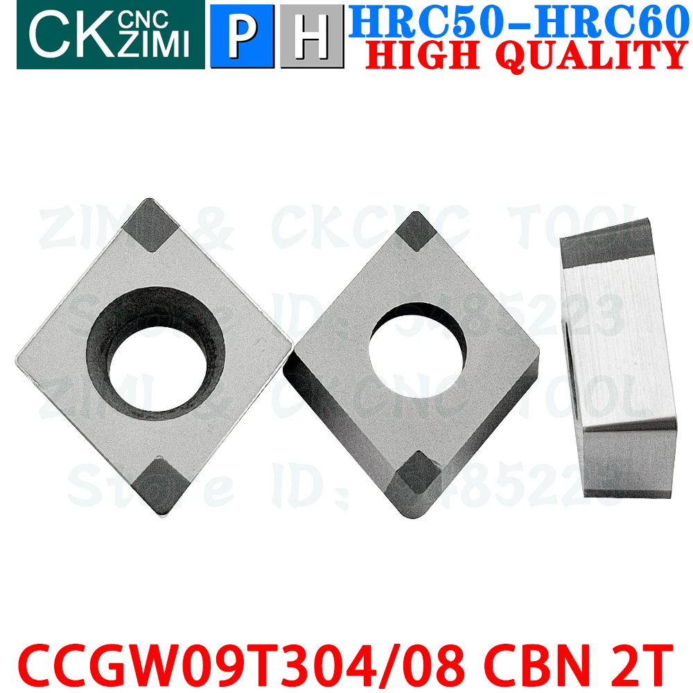 CCGW09T304 CBN 2T CCGW09T308 CBN 2T Boron Nitride Inserts Turning Inserts Tool CCGW CCGT CNC Metal Lathe Tool for Hardened Steel