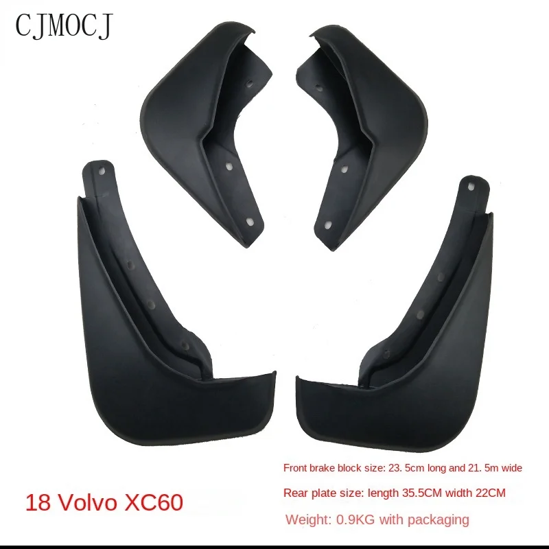 

High Quality 4pcs ABS Front & Rear Fender for Volvo 18-20 XC60 Car Mud Flaps Splash Guard Mudguard Mudflaps Accessories