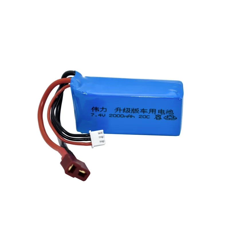 Upgrade 2000mah 7.4v Battery Charger Sets For A949 A959-B A969-B A979-B K929-B Remote Control Car 2s LiPo Battery For Wltoys car