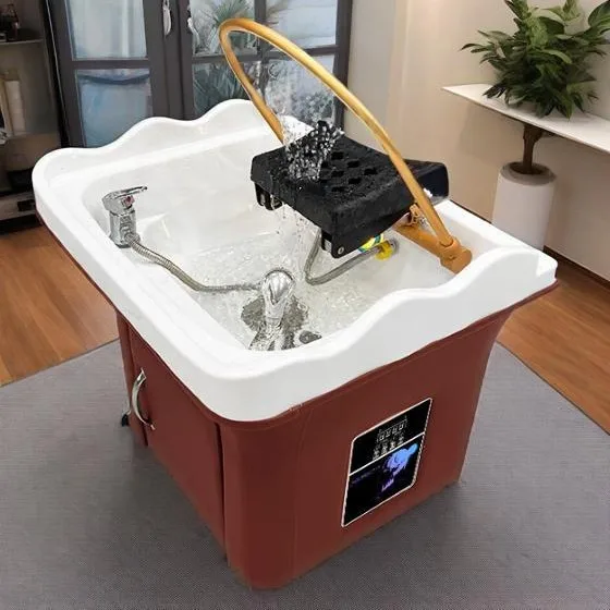 Thai movable shampoo basin Barber shop grafting with fumigation water circulation mobile shampoo basin