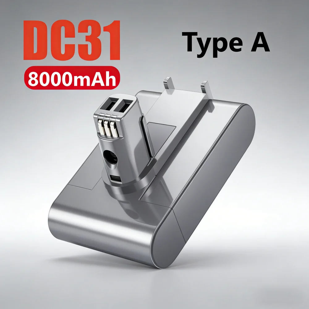 

Аккумулятор 8.0Ач 22.2В DC31 для ручных пылесосов Dyson Type A/B DC31 DC34 DC35 DC44 DC45 DC56 DC57 917083-01