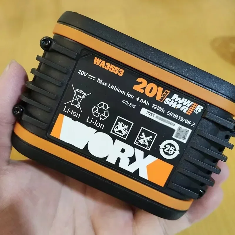 100%Original 2Ah 4Ah for WORX 20V WA3014/3551/3572 WA3553 WG630 WG629 WX372 WX390/394 WX523 WX802 WX858 WX900 Power Tool Battery