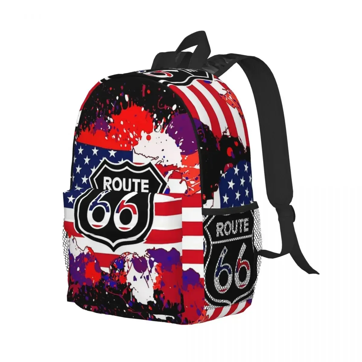 Route 66 Classic Backpack Hot Sale Daypack Large Capacity Boys Girls BookBag Shoulder Bags for Men Women Children School Bag