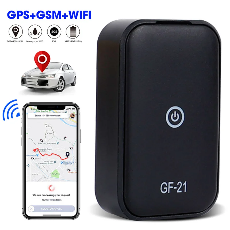 

GF21/GF09/GF07 Mini Car GPS Tracker Real Time Tracking Anti-lost Device Locator Voice Recorder Wifi Positioning SIM Positioner