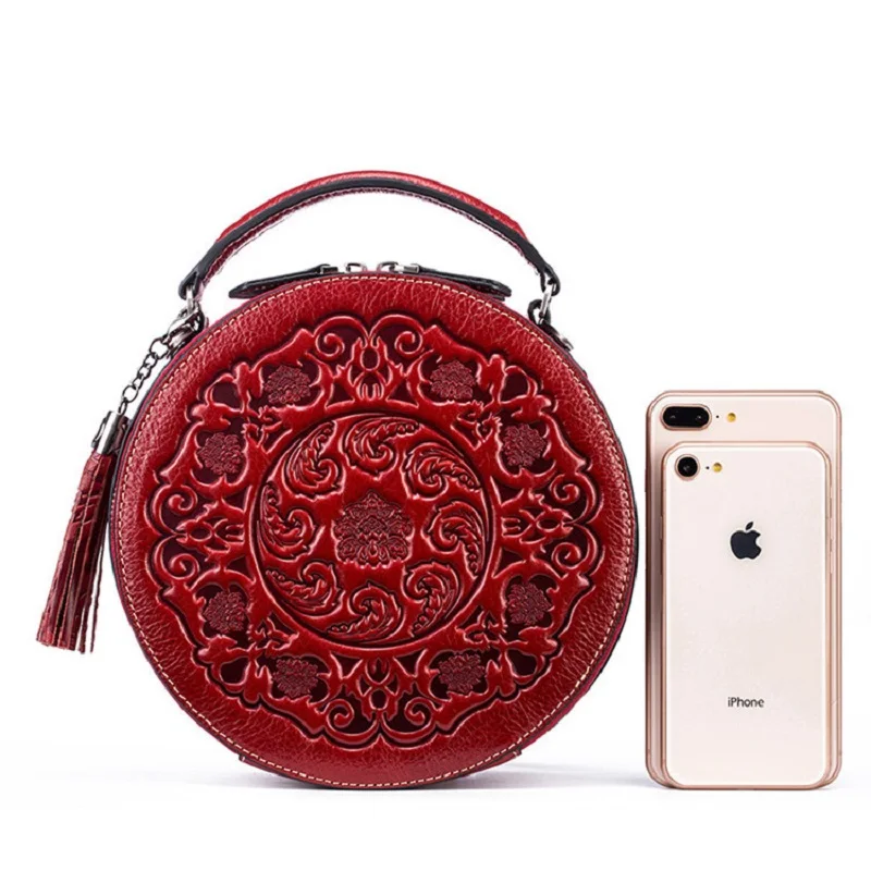 Fashion Genuine Leather New in Handbag Vintage Shoulder Crossbody Women\'s Purses Designer Messenger Female Small Pouch Wallets