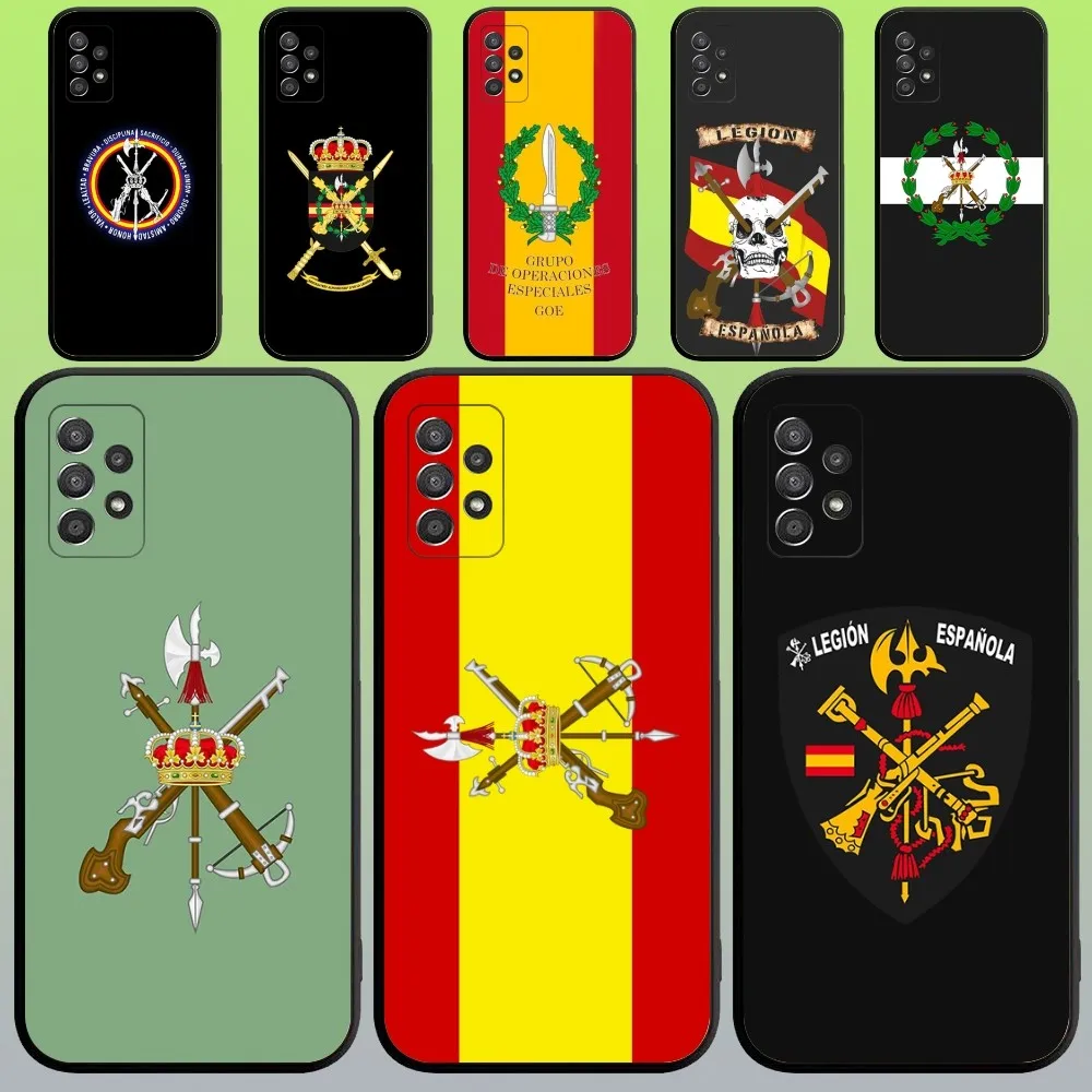 

Spanish Legion Phone Case For Samsung Galaxy A20,A21s,A22,A31,A32,A52,A53,A72,73,A80,A91 Soft Black Cover