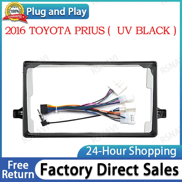 Car Frame Adapter For Toyota Prius 50 2016 Android Radio Dask Kit Facia