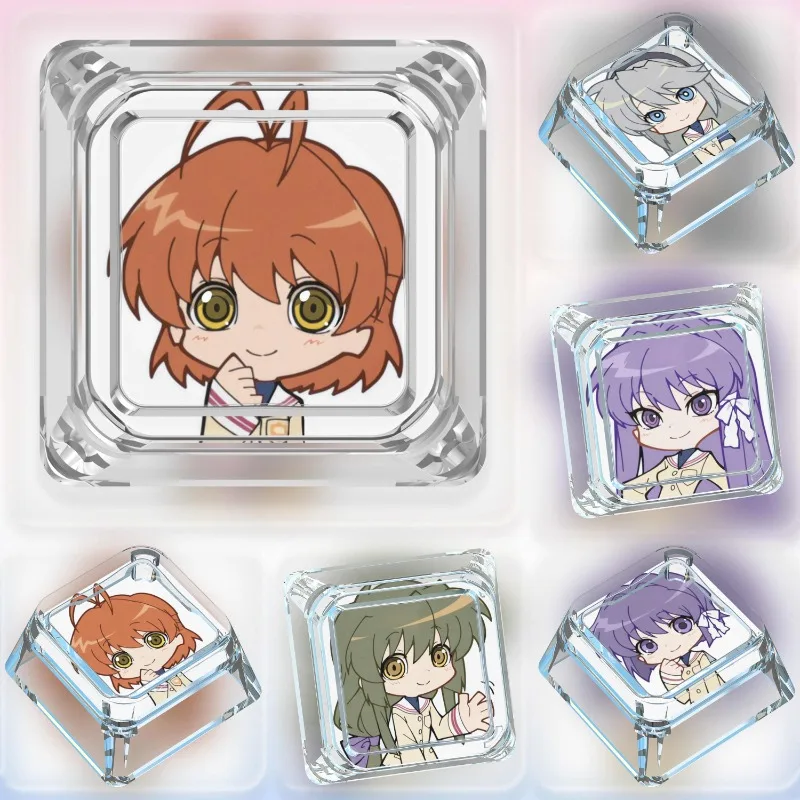 Новый CLANNAD аниме Cross Axis Single Keycap Sakagami Tomoyo прозрачный мальчик Wooting домашняя игра механическая клавиатура колпачок подарок