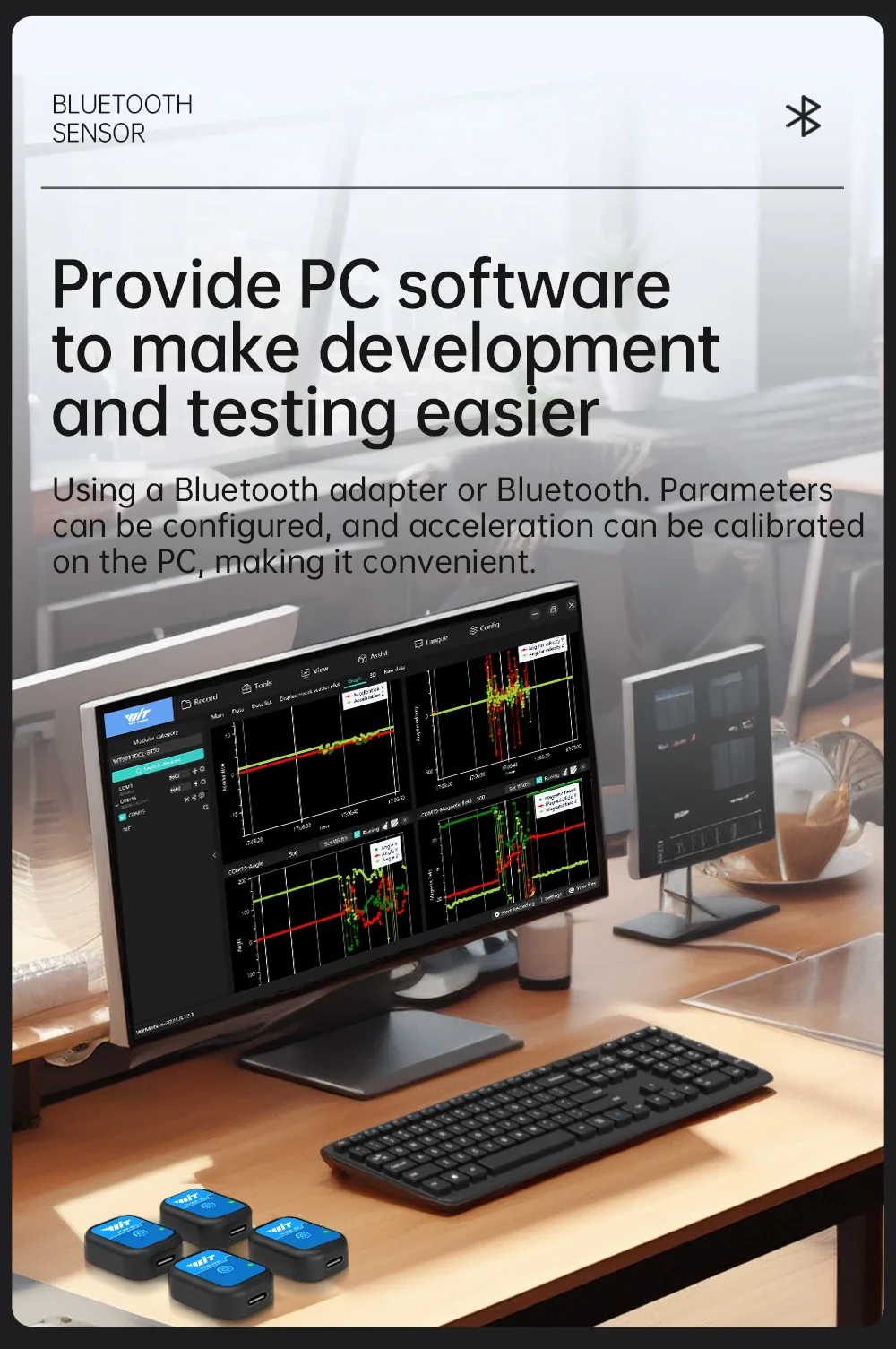 WT9011DCL Nieuwe WitMotion Bluetooth 5.0 Accelerometer Hoeksensor Elektronische Kompas Gyro voor Arduino