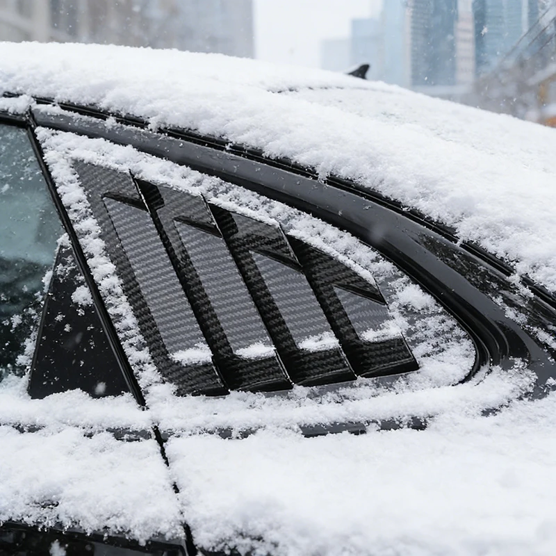 

Car Styling For Chevrolet Malibu 2016-2020 Rear Window Blind Shades Louver Vent Cover Sticker Trim Decorate Auto Accessories