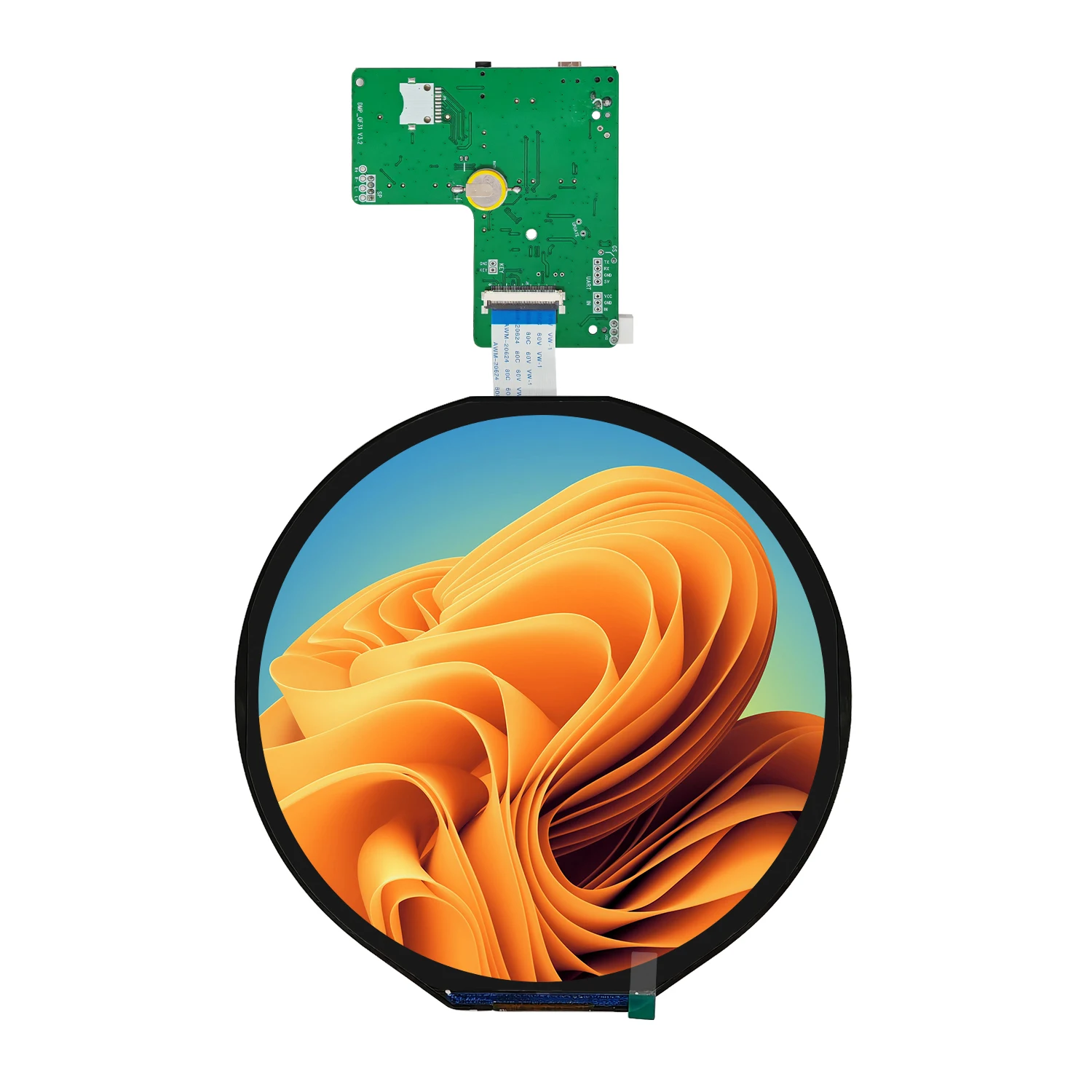 

7-дюймовый круглый ЖК-дисплей TFT 1080x1080 MIPI USB рекламный драйвер плата автоплеер мультимедийное видео воспроизведение AD