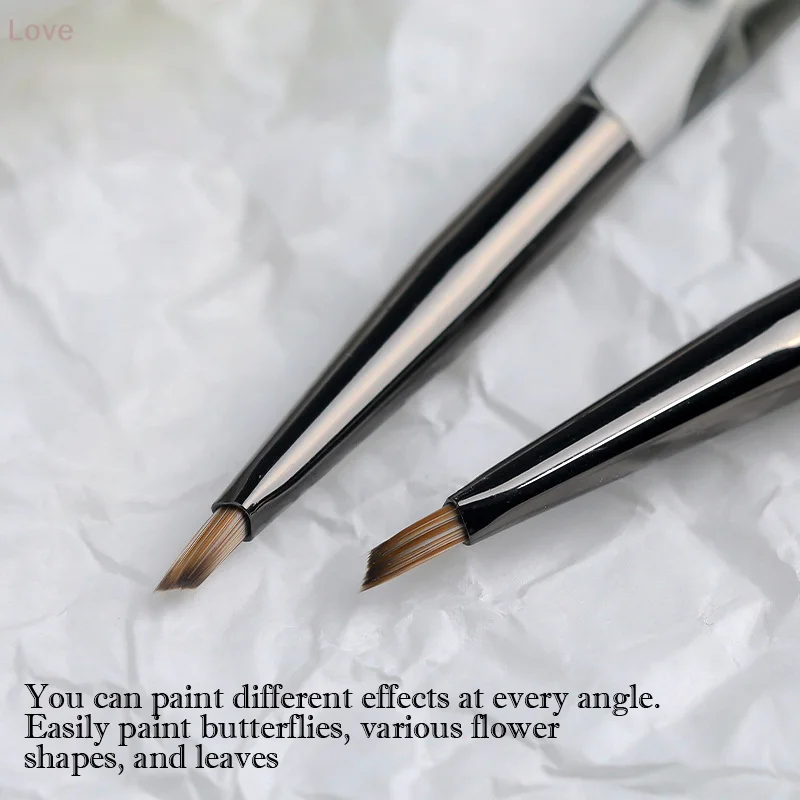 [L & P] 1 قطعة فرشاة الثلاثي رسومات أظافر فرشاة القلم نصائح ثلاثية الأبعاد نمط العلاج بالضوء جل الأشعة فوق البنفسجية من الإكليريك لتقوم بها بنفسك أدوات مانيكير