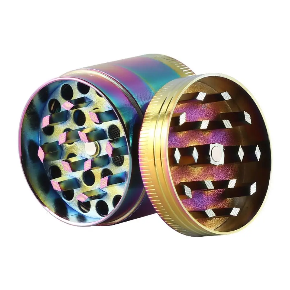 Mill Shredder Zinc Alloy 4-Layer Grinder 40mm Size Pollen Scraper Metal Grinder Non-Stick Coated Portable Grinder Kitchen Use