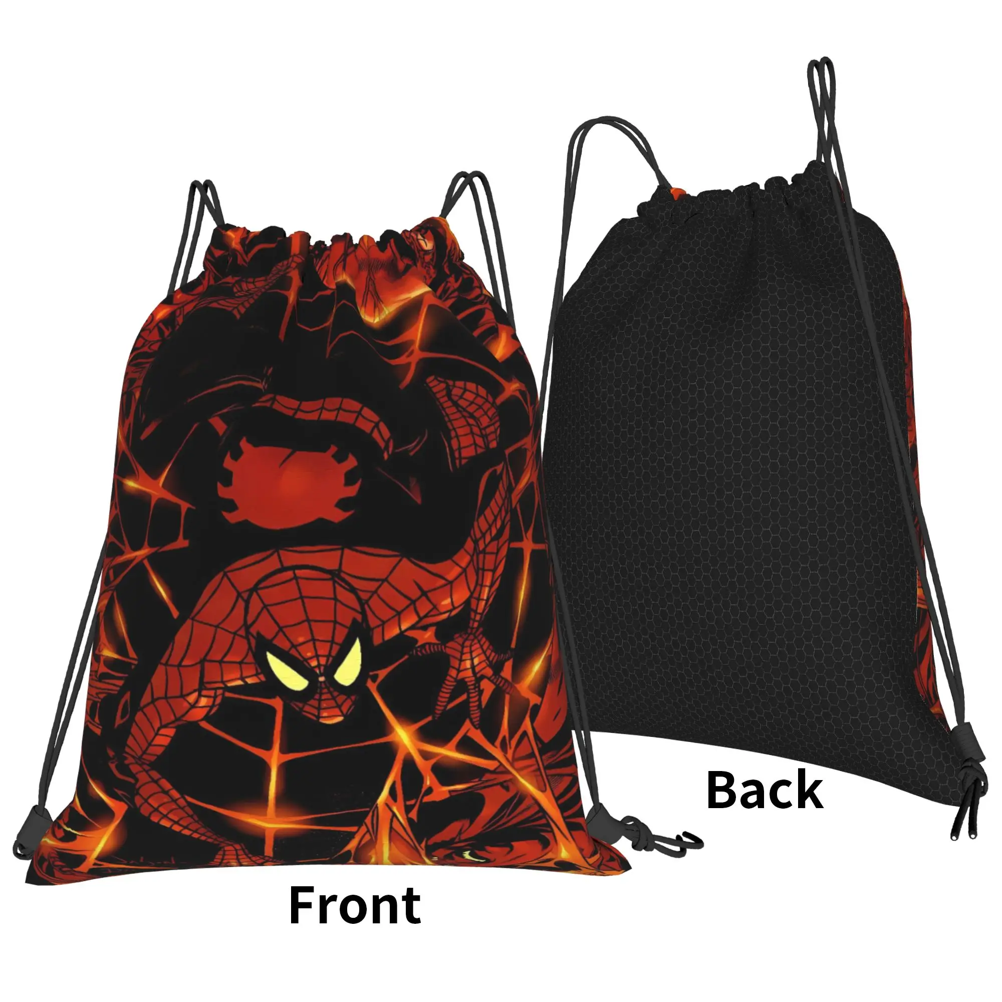 S-Spiders Heroes Drawstring Bag  Minimalist School Gym Backpack For Men Large Capacity Sackpack String Bags
